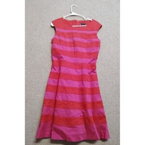 New Direction's Valentine's Day Dress Women's 12 Pink Red Stripes Bright Colors